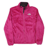 THE NORTH FACE Womens Pink Jacket S Polyester Blend Fleece Zip Casual Outdoor