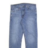 LEVI'S 505 Mens Jeans Blue Regular Straight Denim Medium W36 L32 Classic Style