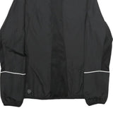 PUMA Womens Black Zip Jacket UK 12 Polyester Plain Lightweight Sportswear