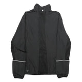 PUMA Womens Black Zip Jacket UK 12 Polyester Plain Lightweight Sportswear