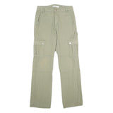 SEE SEE Womens Cotton Khaki Regular Cargo Trousers W28 L30 Utility Casual