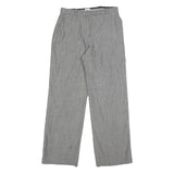 ARMANI COLLEZIONI Womens Wool Blend Grey Relaxed Straight Trousers W28 L30