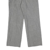 ARMANI COLLEZIONI Womens Wool Blend Grey Relaxed Straight Trousers W28 L30