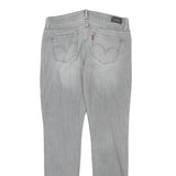 LEVI'S Womens Slim Grey Denim Jeans Zip W29 L29 Stylish Casual Wear
