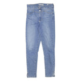LEVI'S Womens Jeans Blue Slim Skinny Denim Medium W26 L26 Stretch Zip Fastening