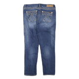 7 FOR ALL MANKIND Womens Regular Fit Blue Denim Jeans W32 L26 Stylish Comfort