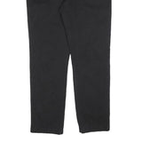 TOMMY HILFIGER Mens Cotton Blend Black Regular Straight Trousers W34 L32 Zip