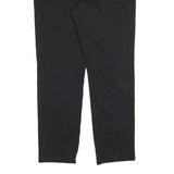 TOMMY HILFIGER Mens Cotton Blend Black Regular Straight Trousers W34 L32 Zip