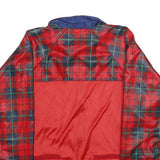 CASTELLI Mens Blue & Red Cycling Jacket L Polyester Blend Plaid Zip
