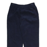 APPLESEEDS Womens Cotton Navy Blue Regular Leg Trousers W28 L25 Zip Closure