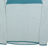 THE NORTH FACE Womens Blue & Light Blue Plain Pullover Crew Neck Jumper M