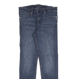 CALVIN KLEIN JEANS Mens Blue Slim Skinny Denim W33 L32 Zip Cotton Blend Stretch