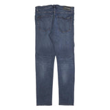 CALVIN KLEIN JEANS Mens Blue Slim Skinny Denim W33 L32 Zip Cotton Blend Stretch