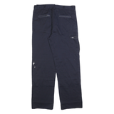 DICKIES Mens Cotton Blend Black Regular Tapered Trousers W34 L32 Workwear Zip