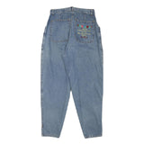 S OLIVER Womens Jeans Blue Relaxed Tapered Denim Medium W26 L26 Embroidered