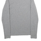 H&M Womens Grey Plain Turtleneck Basic Knit Jumper S Lightweight Soft Comfort