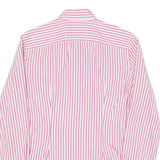 TOMMY HILFIGER Womens Pink & White Striped Shirt UK 6 Button Down Collar Cotton
