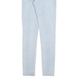 LEVI'S Womens Slim 711 Jeans Light Blue Denim W26 L30 Stretch Zip Closure