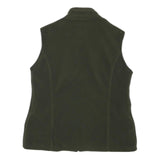 BARBOUR Womens Green L Jacket Polyester Blend Plain Zip Sleeveless Casual