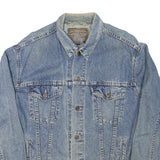 LEVI'S Mens Blue Denim Jacket M Cotton Blend Classic Button Closure Vintage