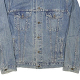 LEVI'S Mens Blue Denim Jacket M Cotton Blend Classic Button Closure Vintage