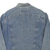 LEVI'S Mens Blue Denim Jacket M Cotton Blend Classic Button Closure Vintage