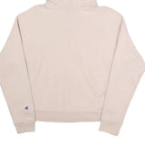 CHAMPION REVERSE WEAVE Womens Beige Pullover Hoodie M Cotton Drawstring