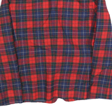 PENDLETON Womens Red & Navy Check Jacket S Wool Tailored Button Closure