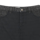 REISS Womens Black Denim Mini Cotton Blend Skirt UK 6 Stylish Casual