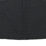 REISS Womens Black Denim Mini Cotton Blend Skirt UK 6 Stylish Casual