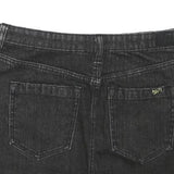 REISS Womens Black Denim Mini Cotton Blend Skirt UK 6 Stylish Casual