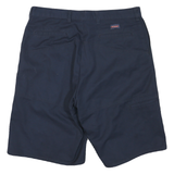 DICKIES Mens Shorts Blue Casual L W36 Classic Polyester Blend Workwear