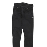 GUESS Womens Jeans Black Regular Skinny Denim W26 L29 Zip Fitted Stylish