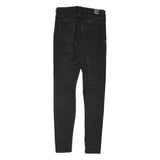 GUESS Womens Jeans Black Regular Skinny Denim W26 L29 Zip Fitted Stylish