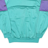 PUMA Womens Turquoise & Purple Sweatshirt Crew Neck L Retro Logo