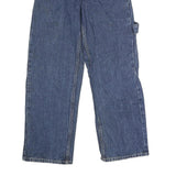 LEE Womens Blue Regular Straight Denim W26 L26 Workwear Carpenter Zip Jeans