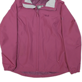 JACK WOLFSKIN Womens Purple Nylon Outdoor Jacket L Waterproof Hooded Zip