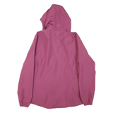 JACK WOLFSKIN Womens Purple Nylon Outdoor Jacket L Waterproof Hooded Zip