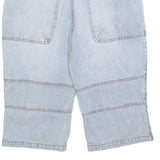 SOUTHERN Mens Light Blue Denim Casual Shorts M W32 Cotton Blend Relaxed Fit