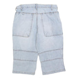 SOUTHERN Mens Light Blue Denim Casual Shorts M W32 Cotton Blend Relaxed Fit