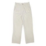 Womens Regular Fit Beige Polyester Blend Trousers W28 L29 Zip Plain