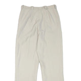 Womens Regular Fit Beige Polyester Blend Trousers W28 L29 Zip Plain