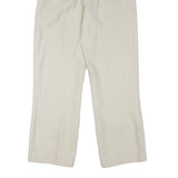 Womens Regular Fit Beige Polyester Blend Trousers W28 L29 Zip Plain