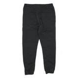 GEMO Mens Black Cotton Blend Regular Jogger Trousers W32 L26 Drawstring Waist