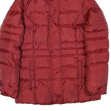 BROOKS BROTHERS Womens Red Jacket S Polyester Blend Puffer Zip Fastening