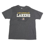 NBA Mens Grey Los Angeles Lakers Graphic T-Shirt XL Short Sleeve Crew Neck