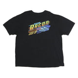 Mens Black Brady II Bacon Graphic T-Shirt 2XL Short Sleeve Crew Neck Racing