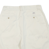 POLO RALPH LAUREN Womens Cream Casual Classic Cotton Blend Shorts M W32