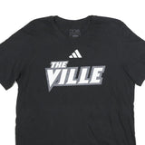 ADIDAS Mens Black The Ville Graphic T-Shirt M Short Sleeve Crew Neck