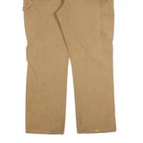 DICKIES Mens Regular Fit Beige Cotton Blend Jeans W40 L32 Workwear Straight Zip